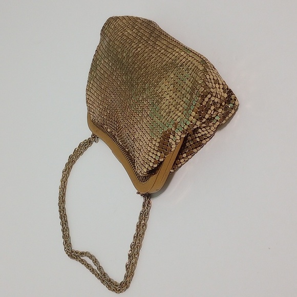 Whiting & Davis Gold Mesh Mini Clutch Purse, - Picture 6 of 11